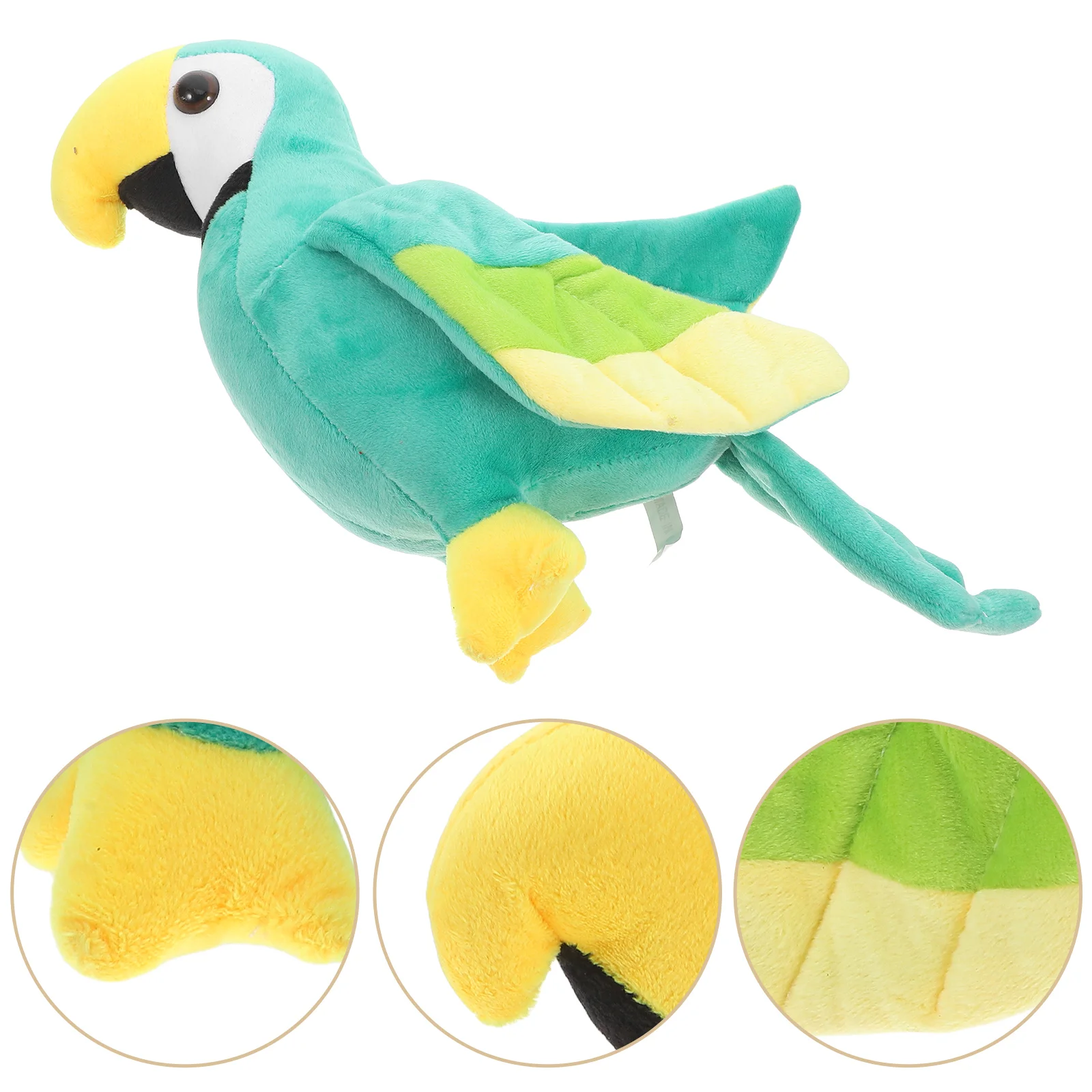 Juguete de peluche de simulación para niños y niñas, loro de peluche, pájaro Adorable, suministro decorativo para fiesta, 1 ud.