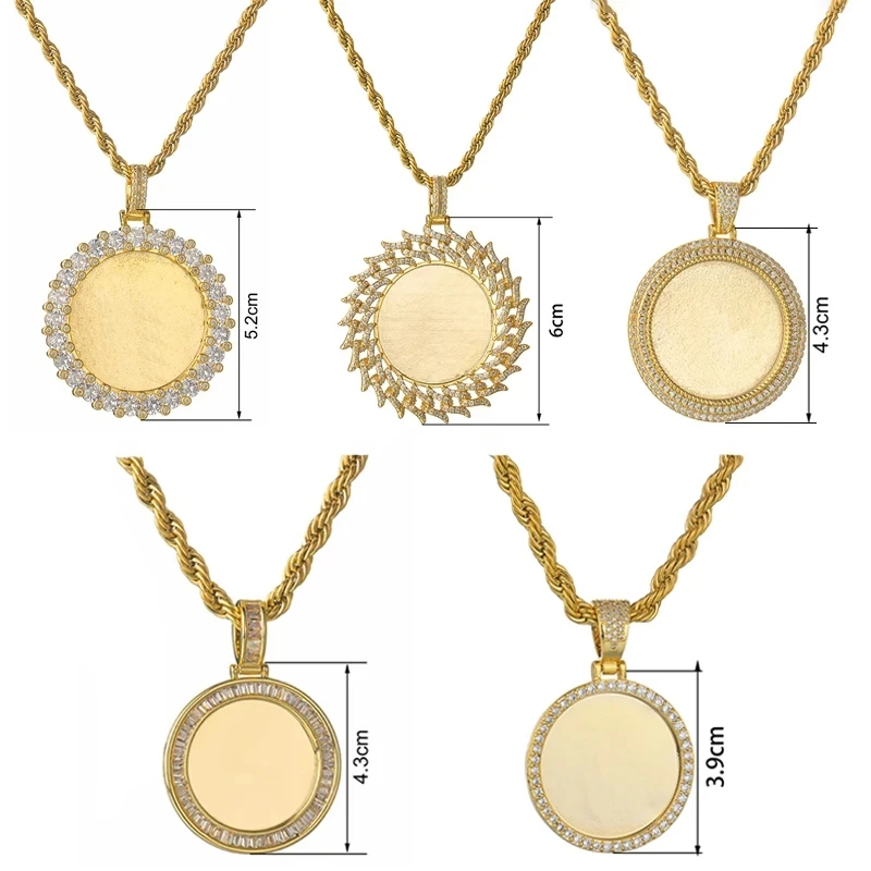 Personalized Heart Photo Necklace with Zircon Custom Picture Pendant Couple Family Photos for Women Romantic Jewelry Gifts