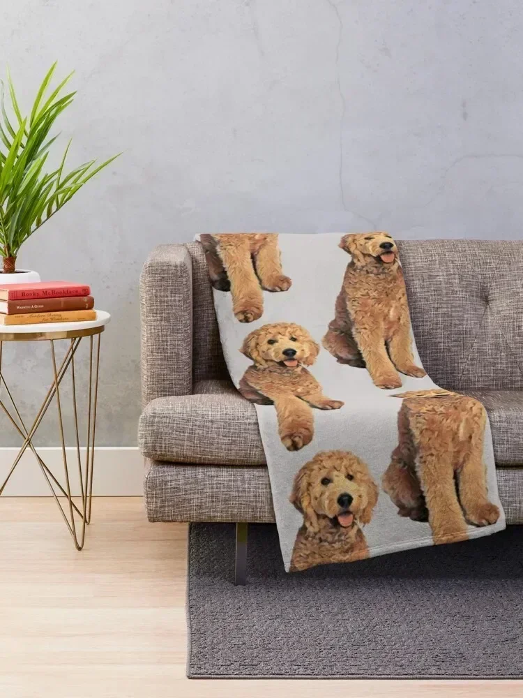 F1bb Goldendoodle Throw Blanket