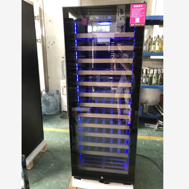 New Design Cabinet Wine Cooler Electric Glass Door Wine Chiller for Commercial