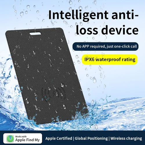 Tarjeta de seguimiento de billetera, ubicación GPS ultrafina, etiqueta inteligente antipérdida para Iphone, encuentra mi dispositivo Bluetooth, carga inalámbrica Ipx6