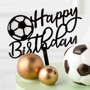 Kuchendekoration für Kinder, Fußballspieler Puppe, Topcake Top, Happy Birthday, Sport, Party, Junge 6 Hauptverkaufs -Top -Fußballball - №5