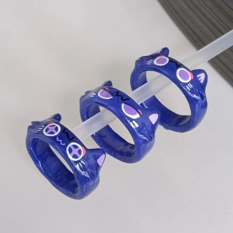 Genshin Impact Scaramouche Popular Game Peripheral Character Cat Image Rings Cosplay Costumes DIY Props Comic Exhibition Gifts