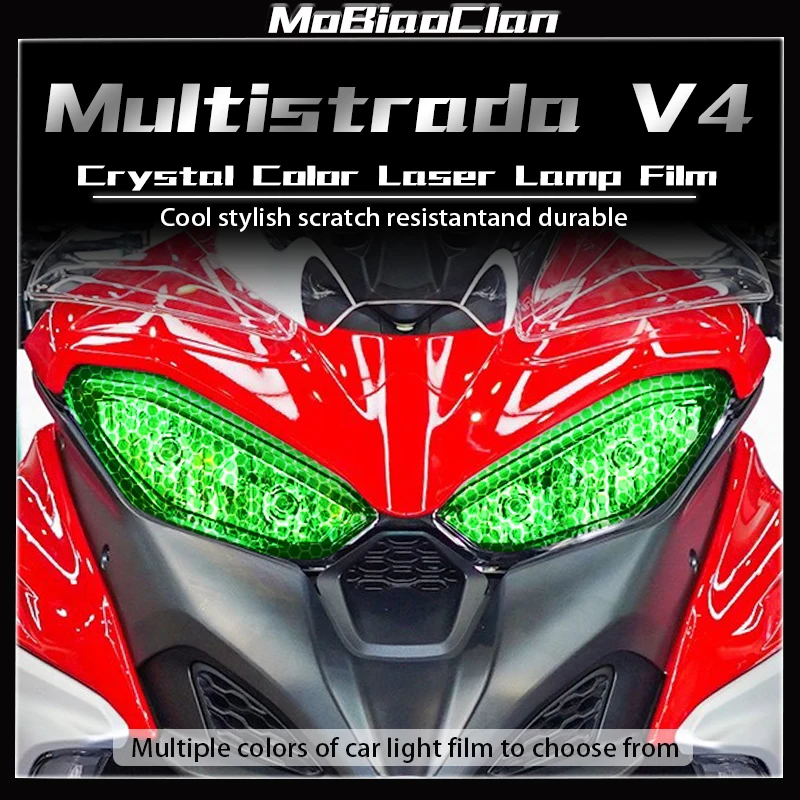 

For Ducati Multistrada V4 V4S Motorcycle headlight and taillight color change honeycomb laser film modification accessories