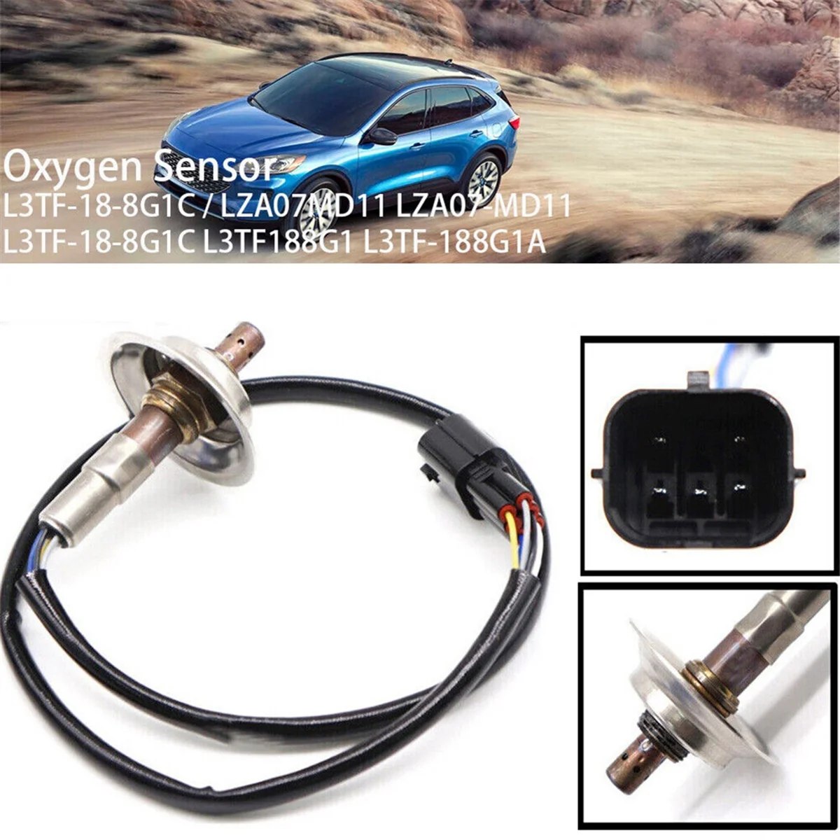 Car O2 Oxygen Sensor L3TF-18-8G1C LZA07-MD11 for Ford Escape 2.3L 2005-2009 Air/Fuel Ratio Sensor L3TF-188G1A LZA07MD11