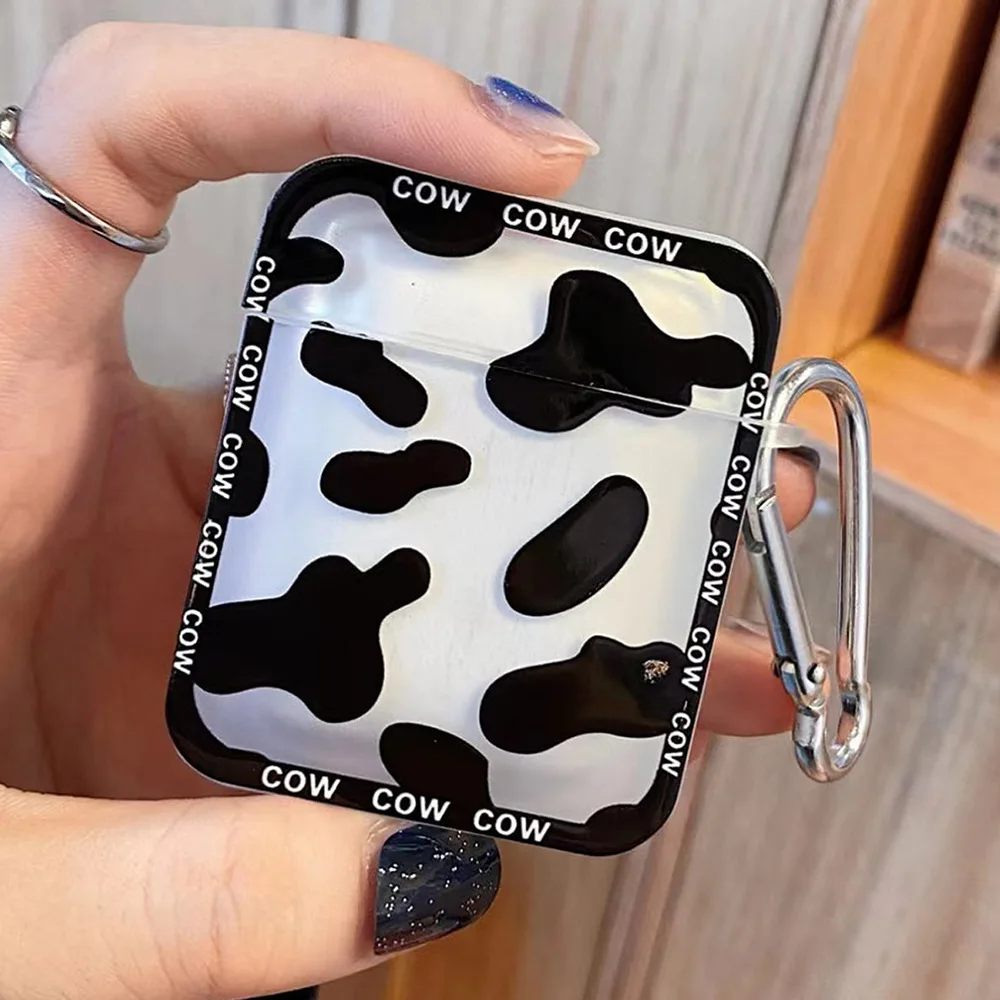 Fashion Cow Zebra Stripes Case For Apple Airpods 1 2 3 Earphone Coque Soft Silicone Funda For Airpods Pro 2nd Cover Earpods Case