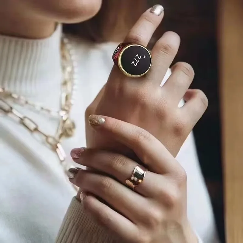 イスラム教徒のためのスマート Tasbih タリーカウンター Zikr リング BT 電子デジタル Tasbeeh 5 祈り時間振動リマインダー APP サポート