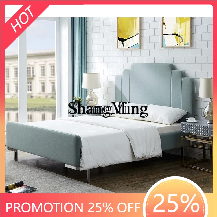 

CL bedroom B & B hotel master bedroom fabric bed double bed 1.8 meters bed