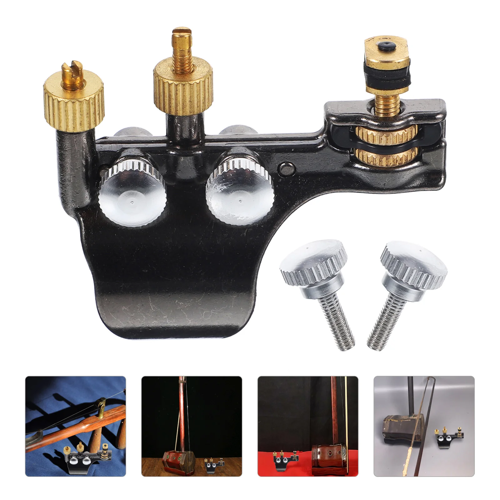 

Erhu String Spacing Tool Instrument Supplies Fine Tuner for Musical Accessories Alloy Part Tuning