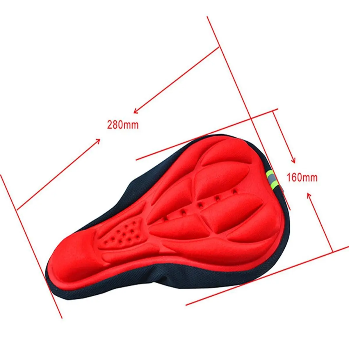3D 편안한 부드러운 실리콘 자전거 시트 커버 젤 패드 통기성 두꺼운 폼 자전거 시트 MTB 사이클링 액세서리 251001