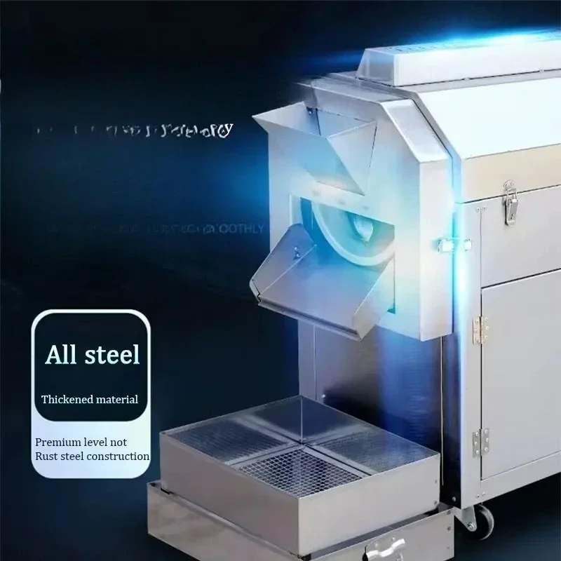 Commercial Nut Roasting Industrial Electric Gas Dry Nuts Rotary Drum Roaster Oven Automatic Roasted Peanut Machine