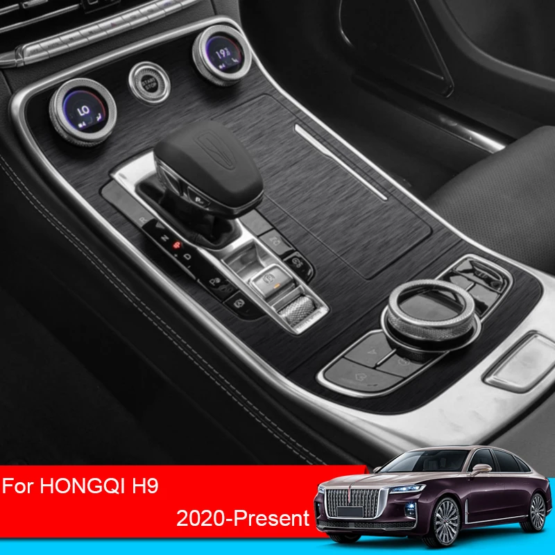 

Car Interior Sticker For HONGQI H9 2020-2025 Lifting Window Panel Decal Inner Door Gear Box Dashboard Film Internal Accessory