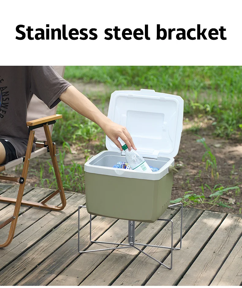 Outdoor Camping Support Stainless Steel Storage Box Folding Bracket Portable Folding Bracket Portable Kitchen Tools