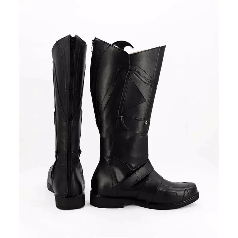 

2025 11 Anime X-Men Wolverine Cosplay Shoes Black Long Boots Halloween Party Costume Accessories Custom Made
