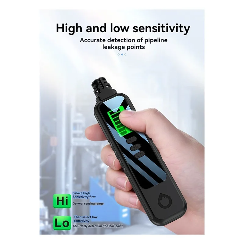 

ABKN-Gas Leak Detector Portable Nature Gas Detectors Methane Hexane Propane Sniffer For Home/Outdoor