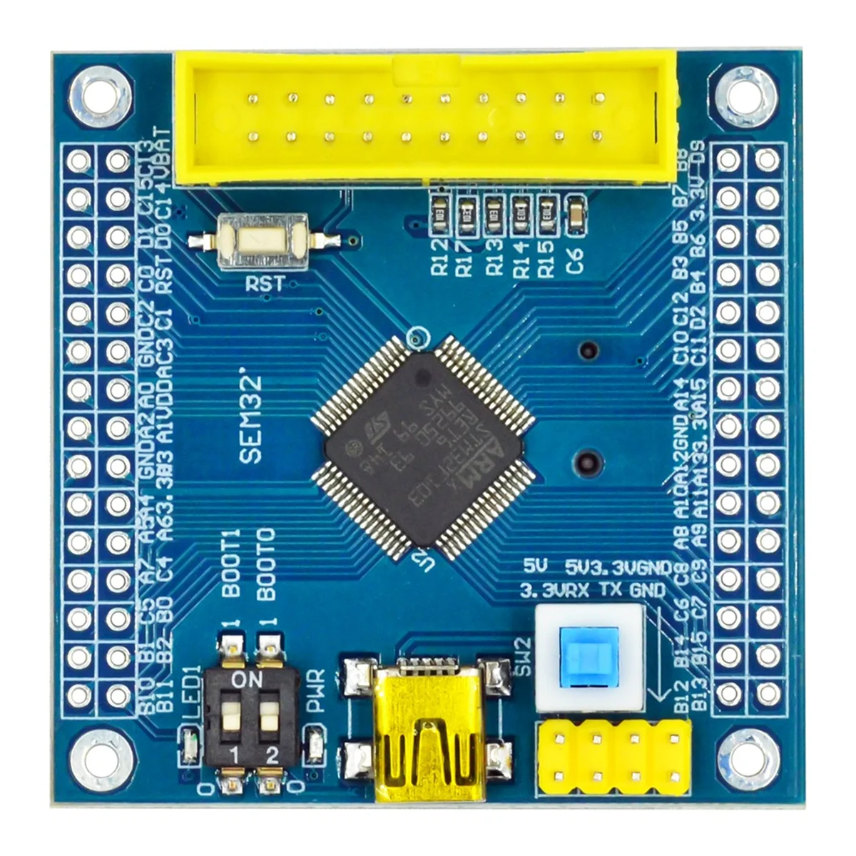 AT87-STM32F103RET6 ARM STM32 Minimum System Development Board Modul für Arduino Minimum System Board STM32F103C8T6 Upgrade