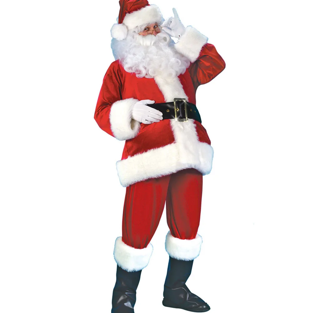 Natal papai noel barriga falsa cosplay traje adereços leve confortável festivo acessórios de festa de natal material de poliéster