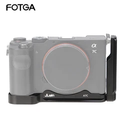 L Plate Aluminum Quick Release L Bracket Plate Handle For Sony Alpha 7C Mirrorless E-Mount Full Frame Digital Camera ILCE-7C