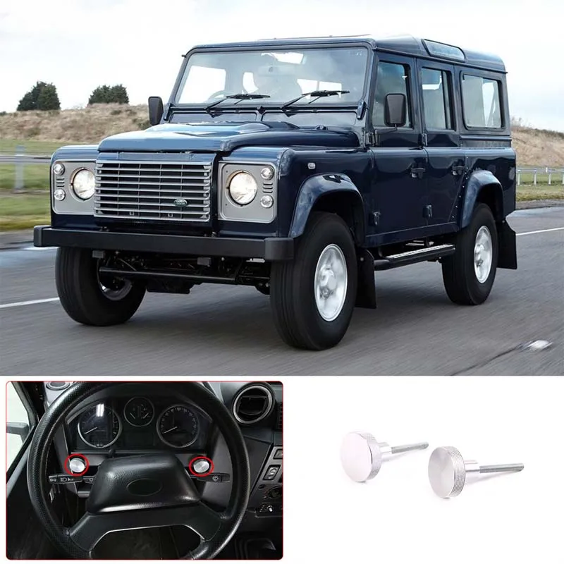 

For 2004-2019 Land Rover Defender 90 110 Aluminum Alloy Silver Car Dashboard Fuse Bolt Knob Car Interior Accessories