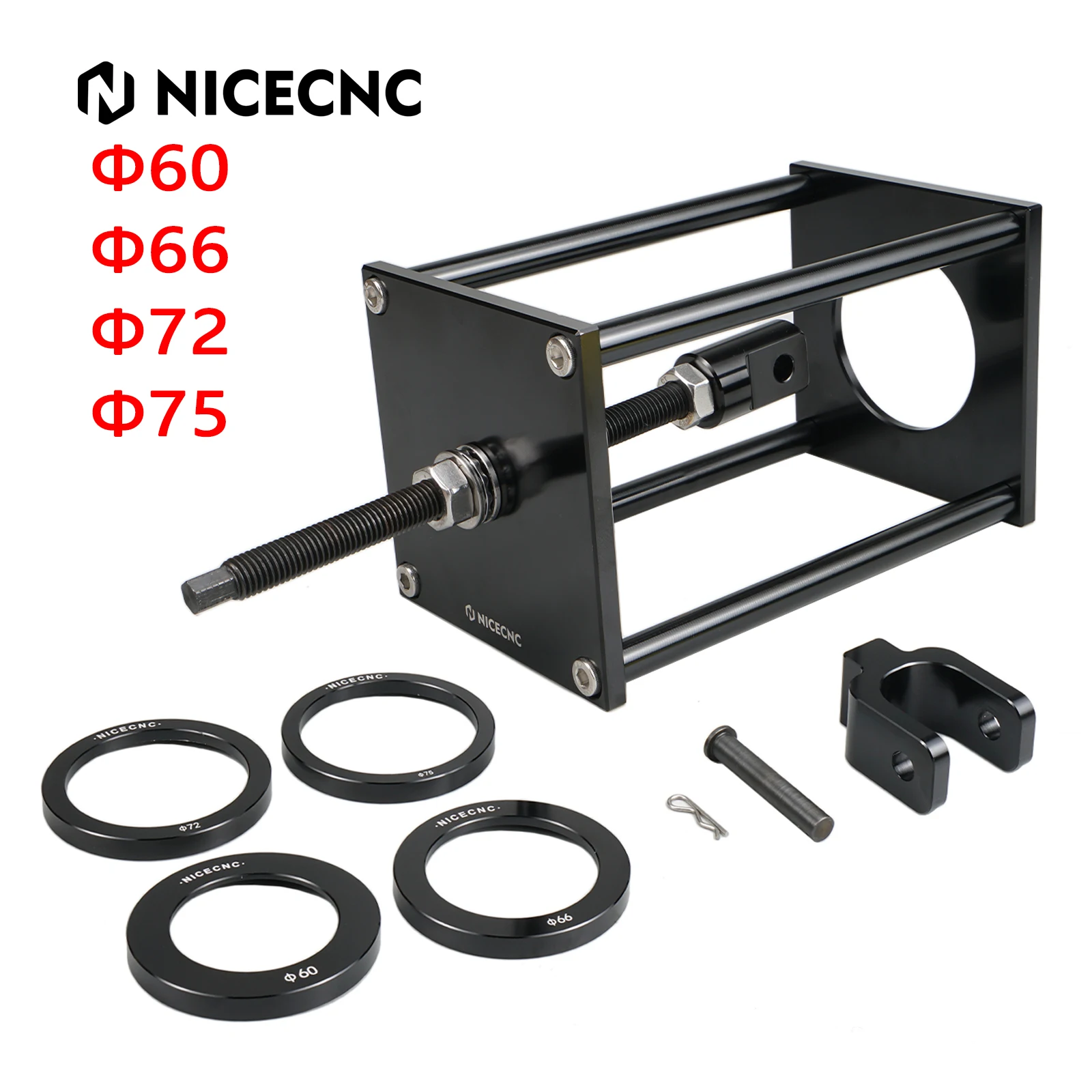 

Universal Motorcycle UTV Shock Suspension Spring Compressor Tool for Yamaha Raptor YFZ Blaster Polaris RZR CanAm Maverick