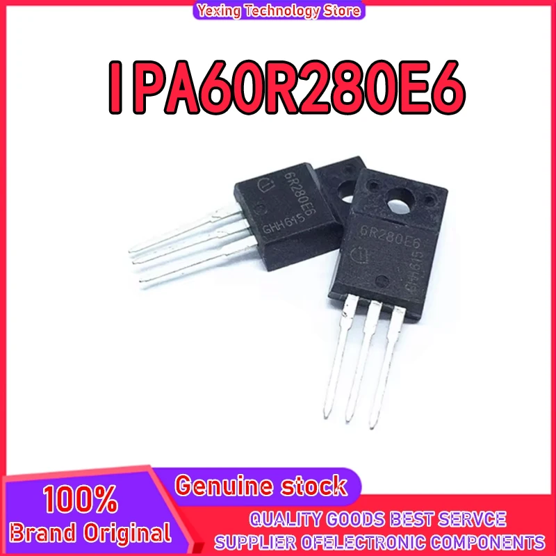 

5PCS 6R280E6 IPA60R280E6 N-CH 600V 13.8A TO220-FP IC Chip New&Original