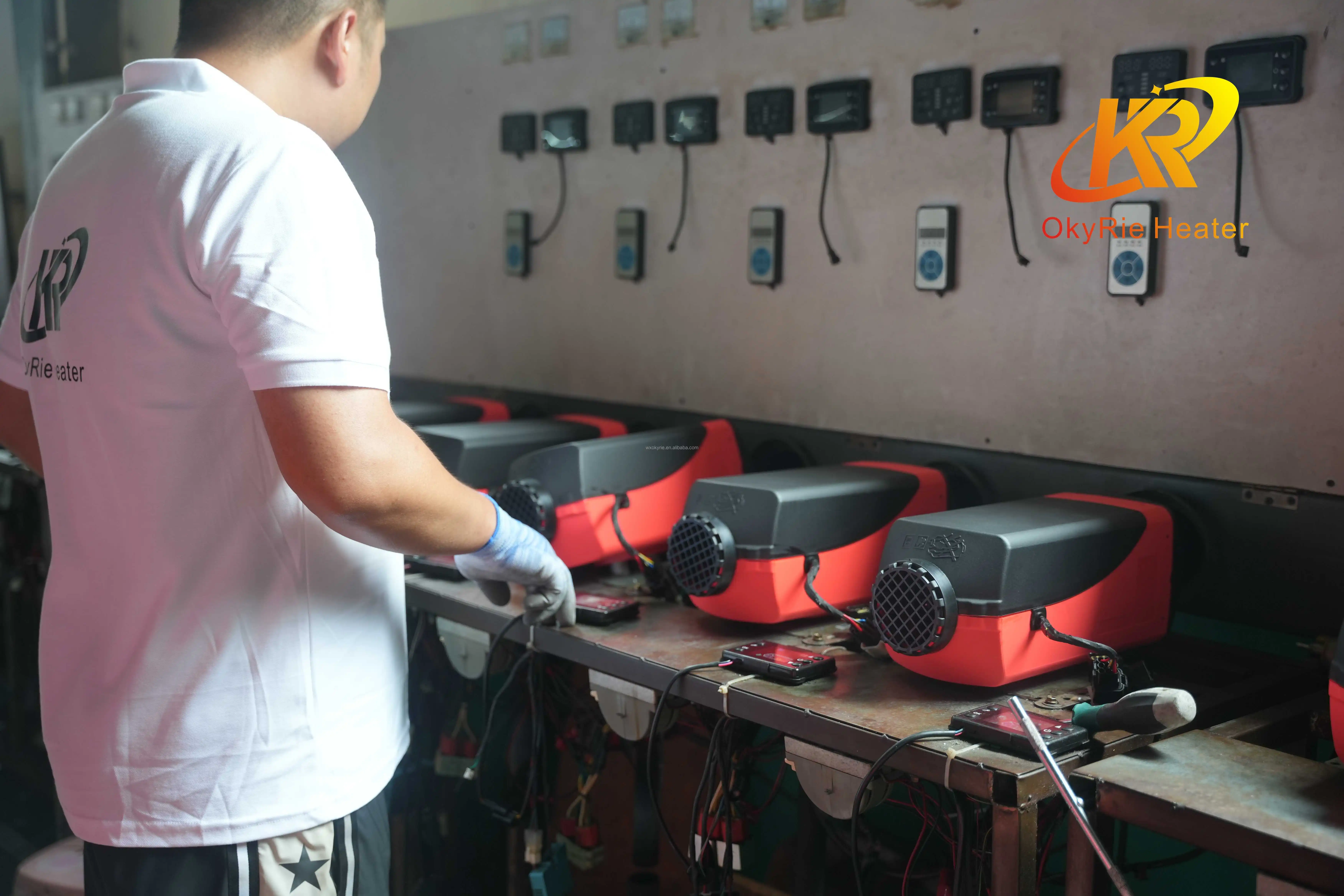 Okyrie High Quality 2kw 5kw 8kw Parking Heater Kits Remote Control Low Noise 12v 24v Dc Universal Diesel Heater New view 5