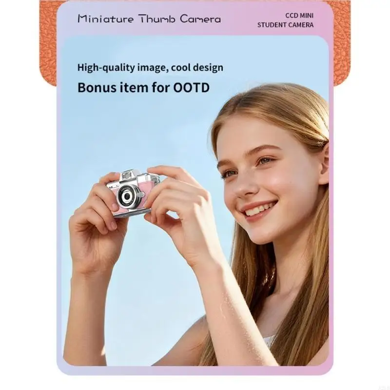 High Definition Digital Keychain Camera Featuring 1080P Video Recording Clear Photos Smarts Flash for Day Night Use A2UB