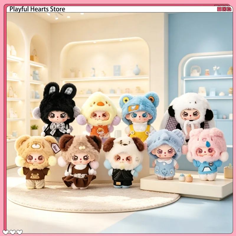 Nouvelle série Baby Three Happy Sunday : Boîte mystère, figurine en vinyle, porte-clés, breloque de sac, ornement de bureau mignon style anime, cadeaux