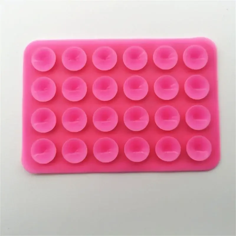 Single-sided Sticky Suctio Save Space Applicable To Ipad Single-sided Silicone Anti-slip Mobile Phone Accessories 24 Suckers