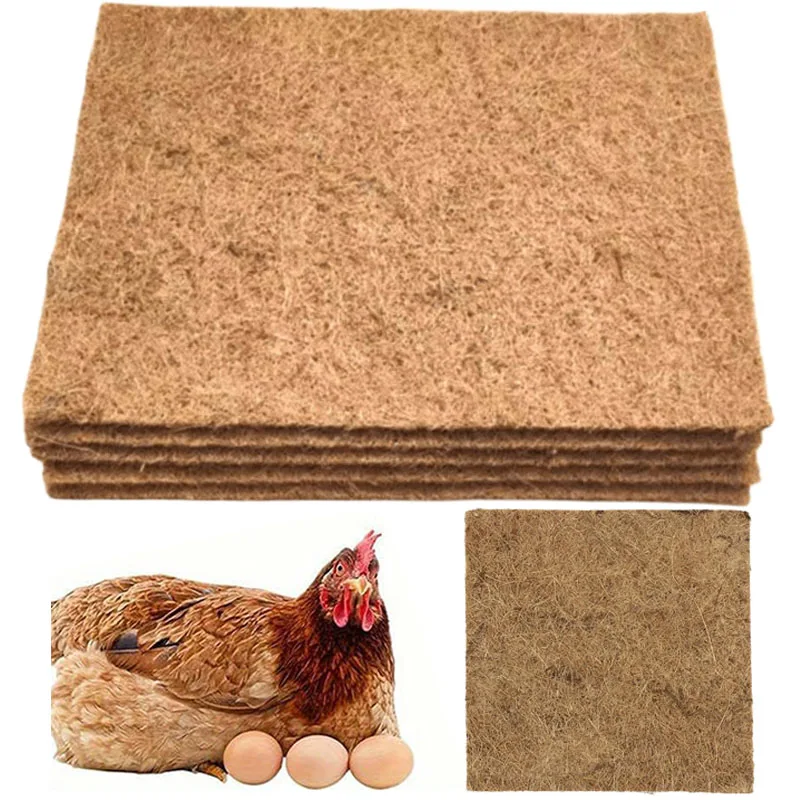Bulk Chicken Nesting Mats 3/6PCS – Reusable Coir Egg Laying Pads for Backyard Coops, and Hen Nests, Easy Clean & Replace TMZ