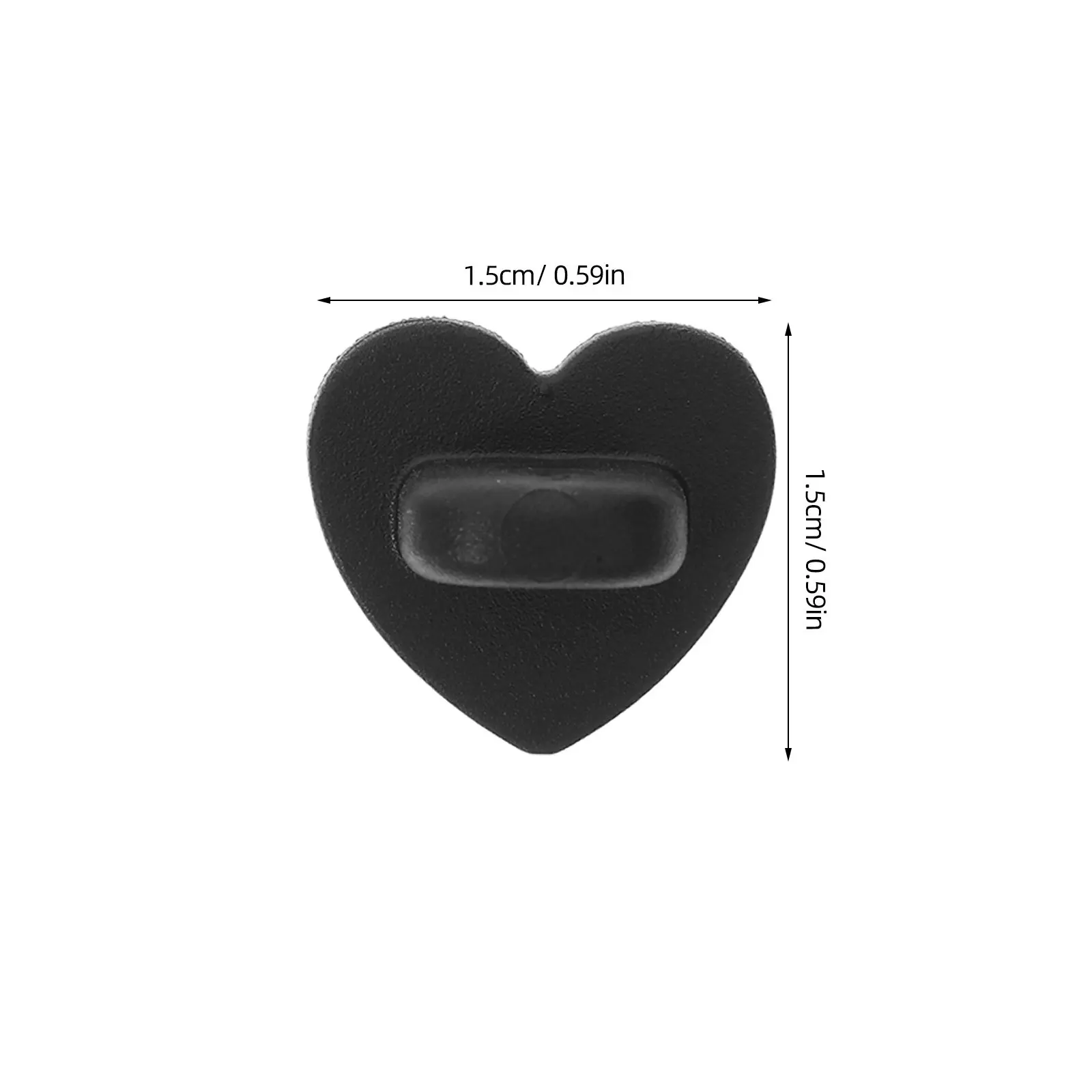 100Pcs Heart Plastic Clutch Pin Backs Easy Use Lapel Pin Backings Brooch Locking Pins for Crafts Hats Bags Enamel Pins Badge view 5