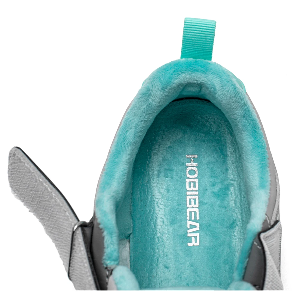 HOBIBEAR أطفال فو الفراء اصطف بيرفوت أحذية الشتاء واسعة تو صندوق الجلود الاصطناعية هوك حلقة أحذية للأطفال الكبار/الفتيان الفتيات #2