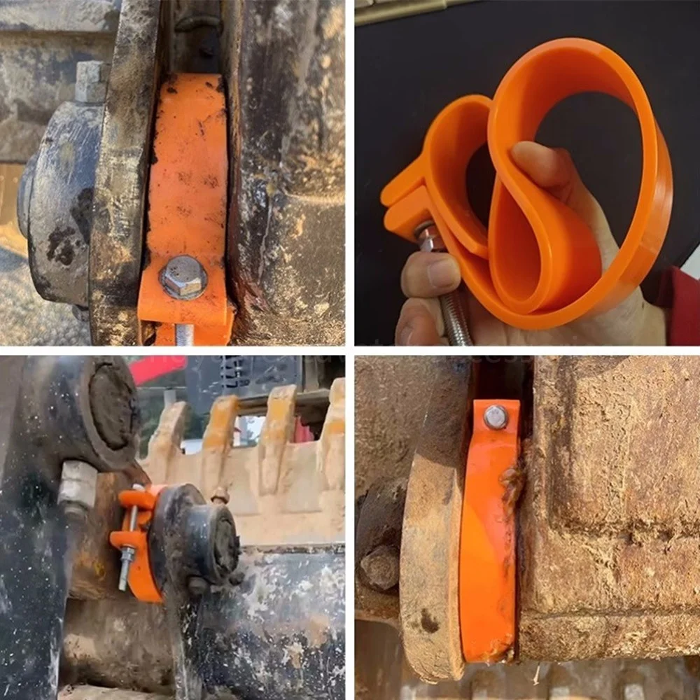 Excavator Dust Cover Horse Head Clamp Type Dust Ring Free Of Disassembly Wear-resistant Bucket Pin Seal Butter Dust Cover Parts