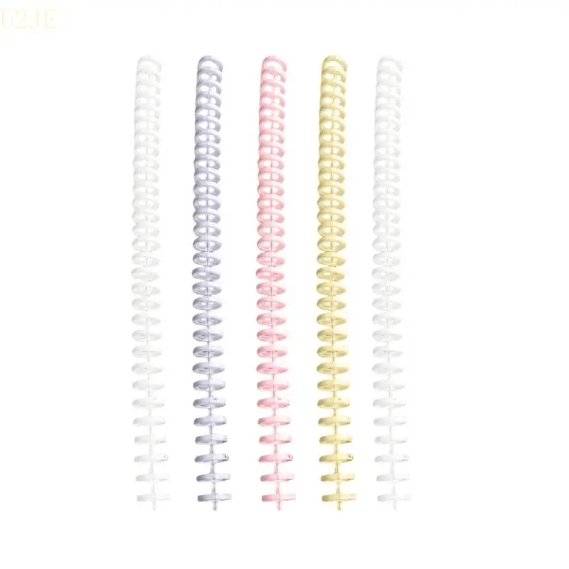 U2JE 30 Rings PVC Comb Comb 30 Hole Binder Binder Sloils 12mm for for Notebook