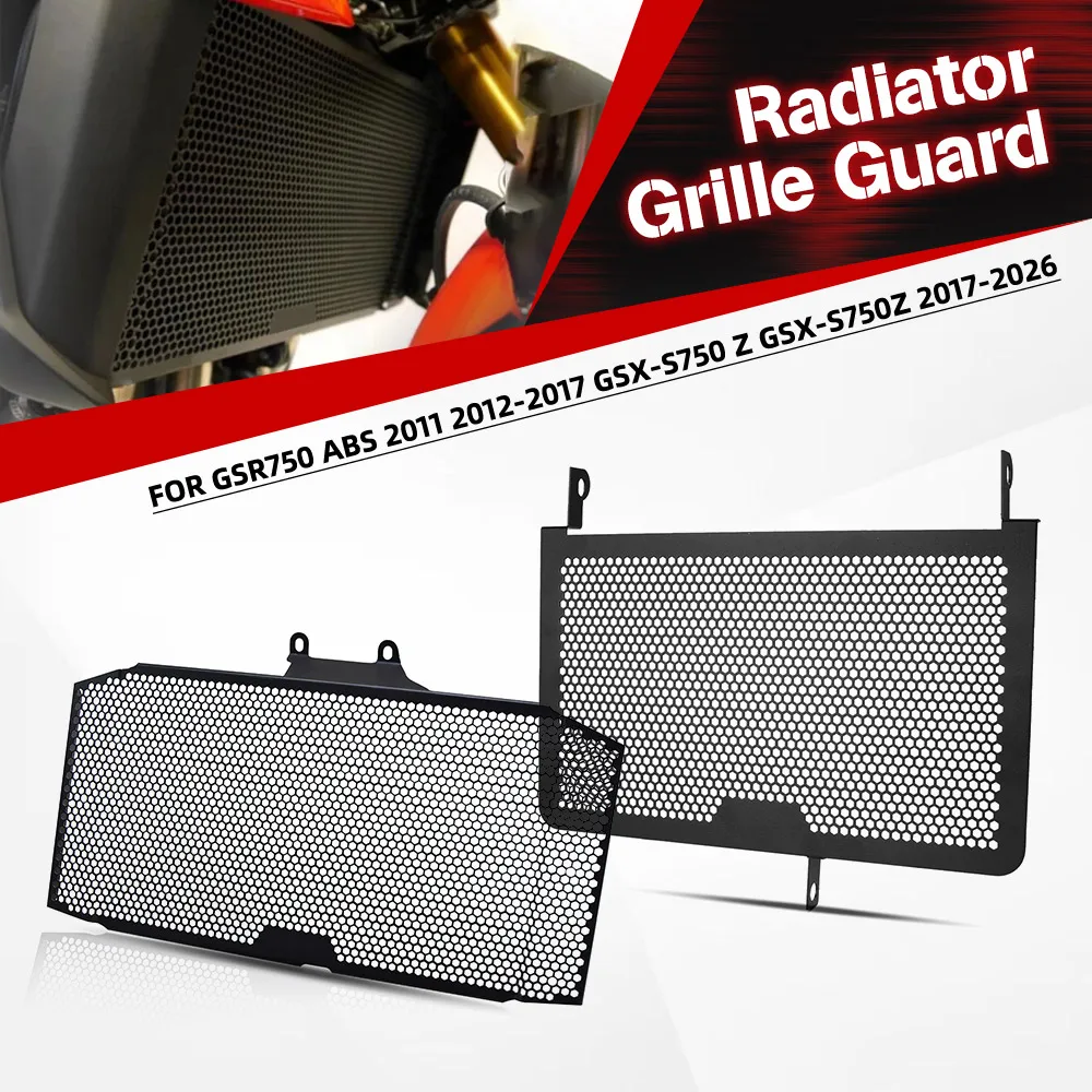 Radiator Guard Cover For Suzuki GSR750 ABS 2011 2012-2017 GSX-S750 Z GSX-S750Z 2017 2018 2019 2020 2021 2022 2023 2024 2025 2026