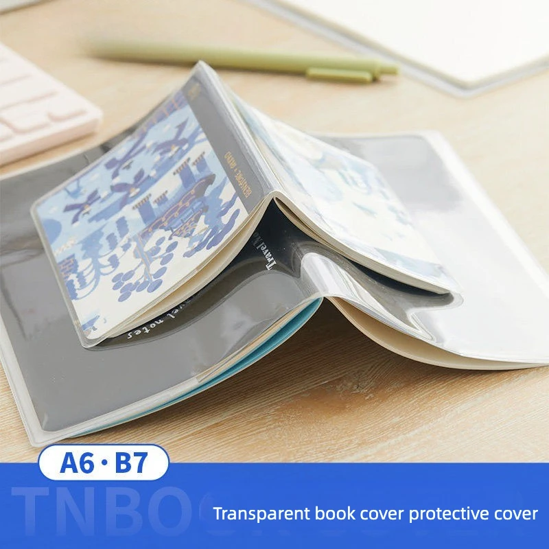 Fromthenon Travel Notebook Standard Passport Waterproof Transparent PVC Cover with Card Holder Journal Book Protector Shell