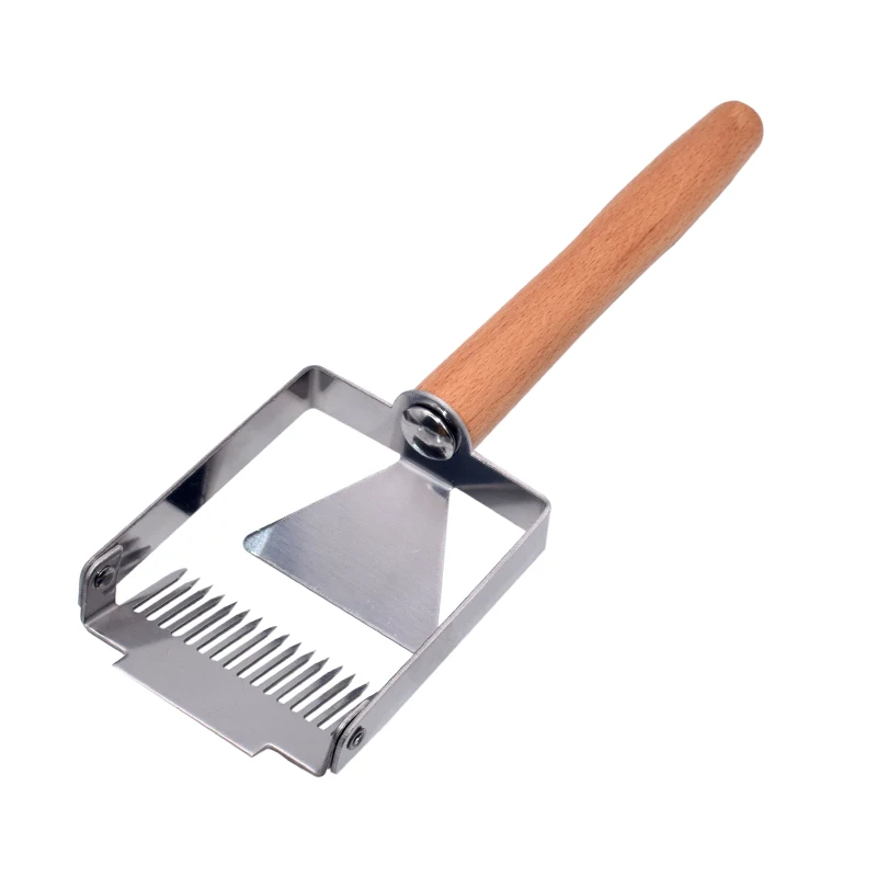 

Beekeeping Equipment Honey Tool for Beekeeper Wooden Handle Honey Uncapping Fork with Scraper Pollen shovel Propolis Scraper