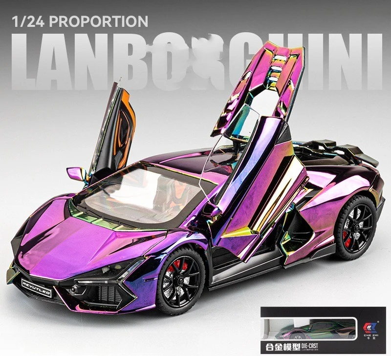 

1:24 модель автомобиля из сплава Aventador, распылительная имитация спортивного автомобиля, украшение, детская игрушечная машинка, коллекция украшений для мальчиков