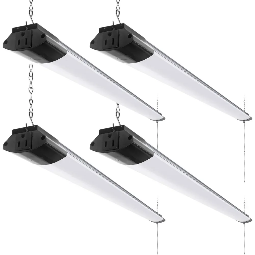 

LED Shop Lights for Workshop 4FT, 84W, 10000LM, 5000K Linkable Light Fixture for Garage, Basement Hanging or Flush Mount 4 Packs