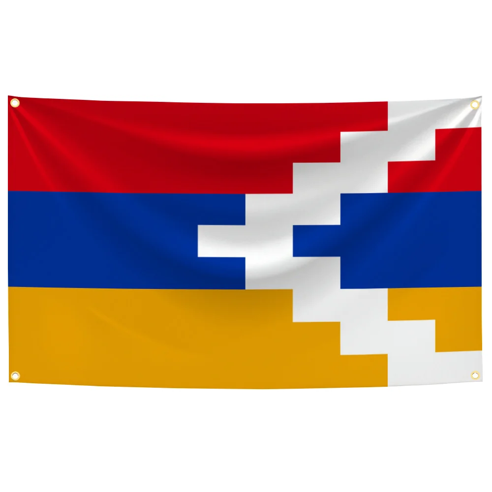

90x150cm Artsakh Flag Polyester Digital Printing Banner Wall Art Home or Outdoor Decoration Tapestry