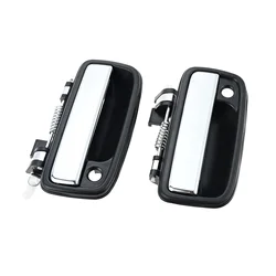 2Pcs Exterior Front Left Driver Side & Right Passenger Side Door Handles Fit For 1995-2004 Toyota Tacoma, 2004-2012 Toyota Hilux