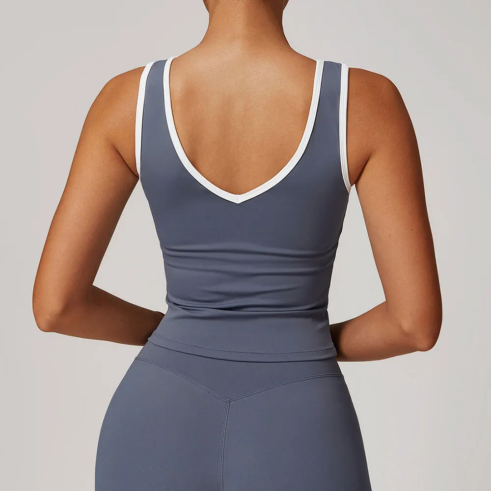 Women Underwear Backless Sports Bra Push Up Sport Bra Top Yoga Gym Crop Top Brassiere Fitness Top Sport Breathable Workout Bras image 3
