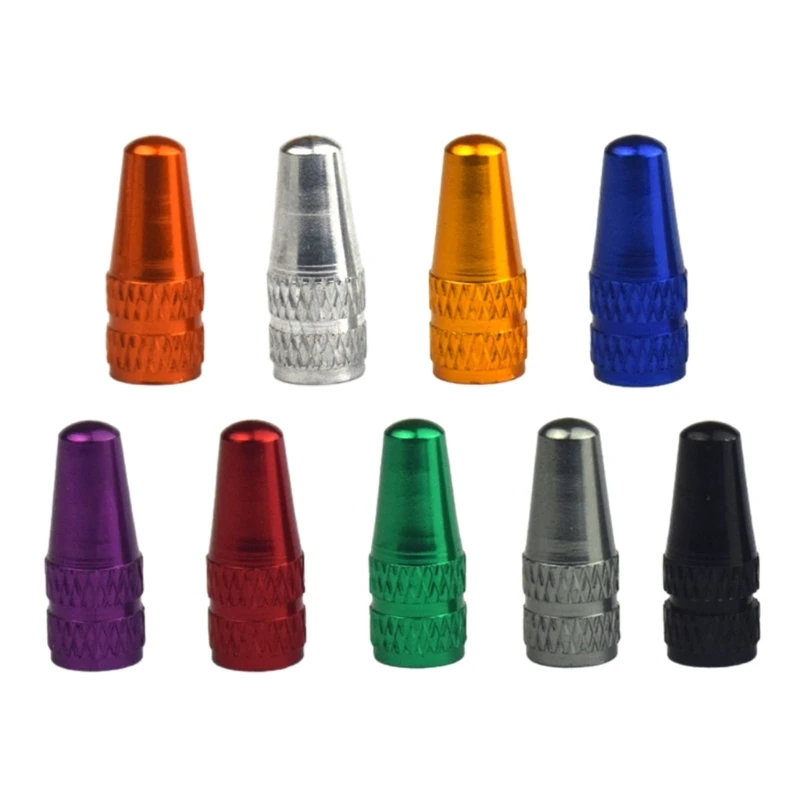 4Pcs Aluminum Alloy Bicycles Air Tire Caps Bike Tire Valves Stem Caps Repalcement Bike Tire Air Dust Stem Covers Durable