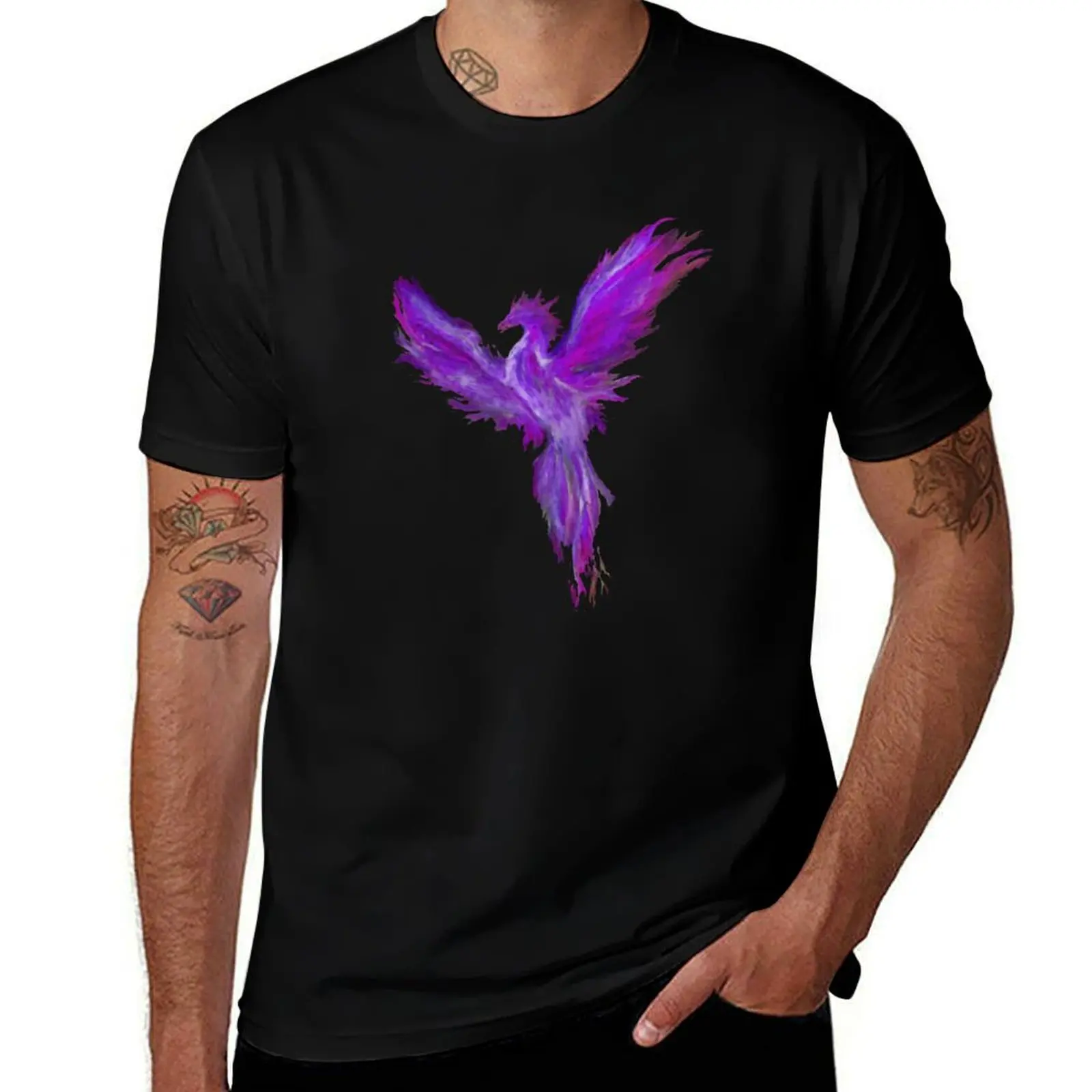 

Purple Pheonix T-Shirt Plus Size Quick Dry Sports Tee