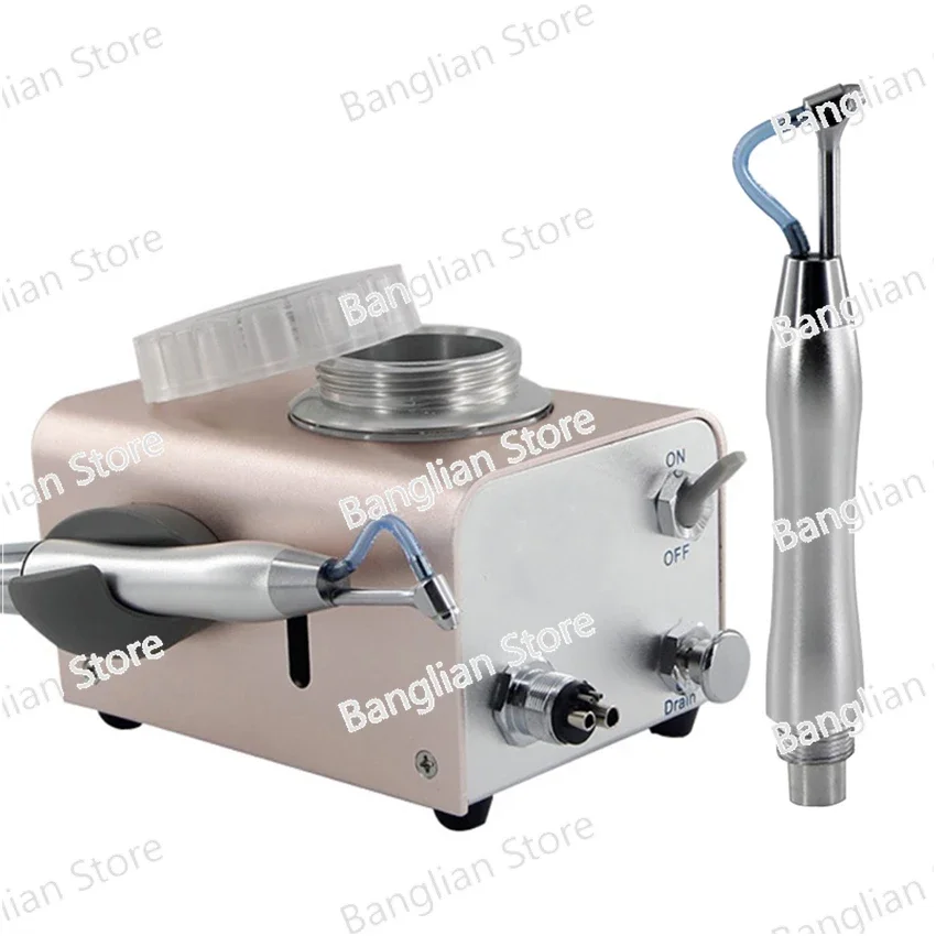 Air Water Prophy Polishing Sandblasting Machine, Dental Lab Cleaning, Water Vapor Separation