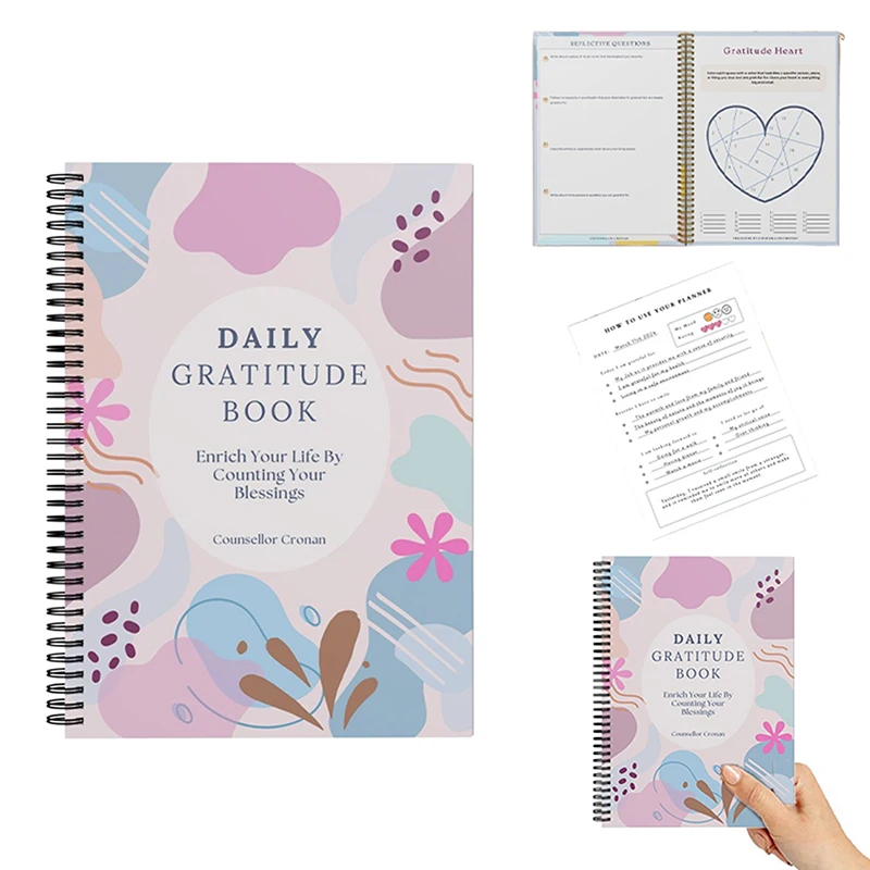 

Gratitude Diary Book For Therapists Daily Guidance & Therapy Office Decor, Perfect For Emotional Learning & Coping Skills