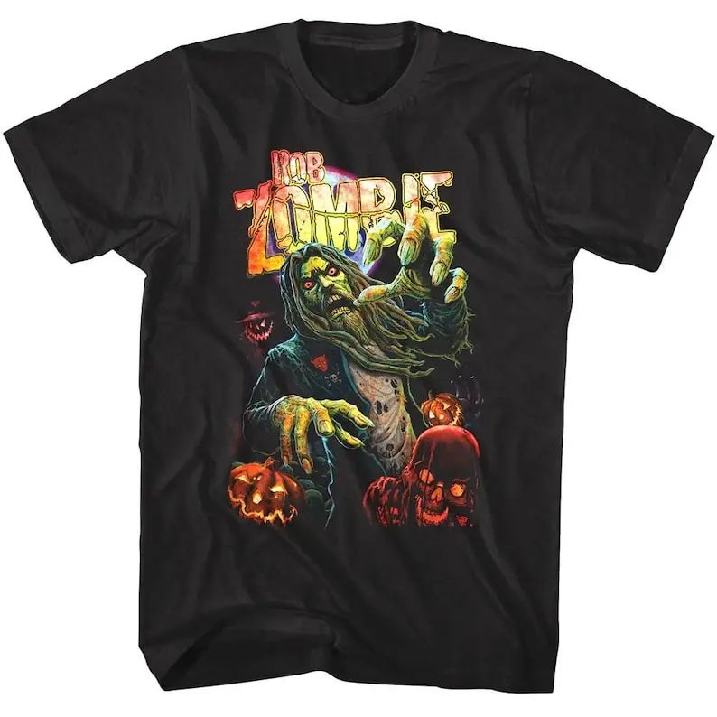 

Rob Zombie Men's T Shirt Halloween Vintage Men's Graphic Tees