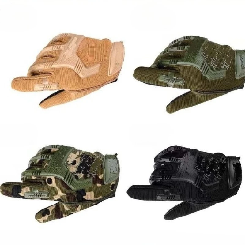 

Тактические велосипедные перчатки с полным покрытием пальцев, уличные, противоскользящие и износостойкие, для спецназа, спорта, велоспорта и фитнес-тренировок