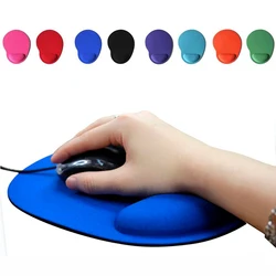 Mouse Pad with Wrist Support, Comfortable Mousepad with Smooth Wrist Rest Surface and Non-Slip PU Base for PC Laptop Office Home