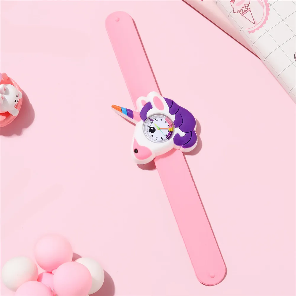 

New Fashion 3D Casual Cartoon Children Silicone Watch Love Unicorn Watches Saturn Rainbow Meteor Quartz Wristwatch Relogio